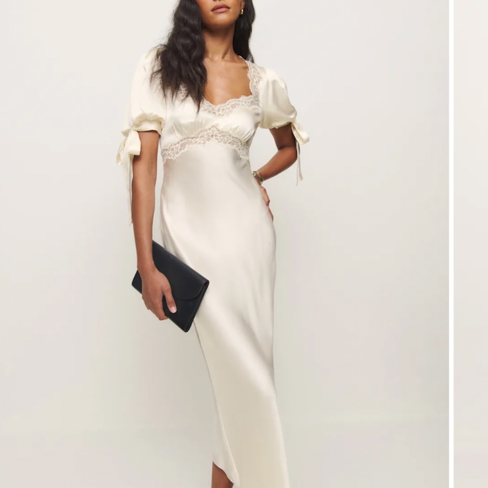 Reformation Petite Stella Silk Dress - Picture 4 of 8